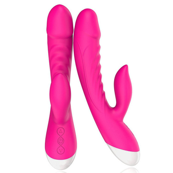 Vibromasseur rabbit rose 10 programmes USB 